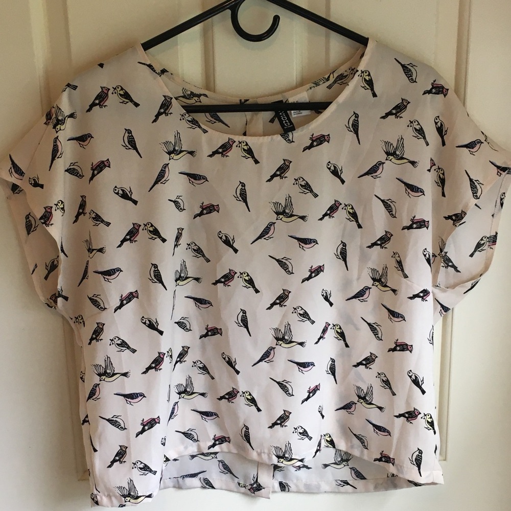 H&M Bird Patterned Shirt